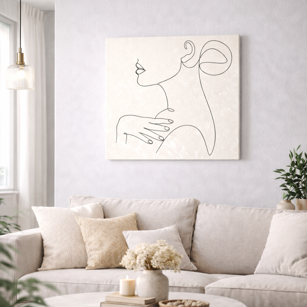 Elysia - Modern Abstract Woman Canvas