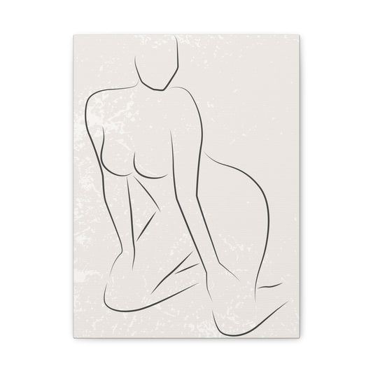 Aurelia - Feminine Contour Line Art Canvas