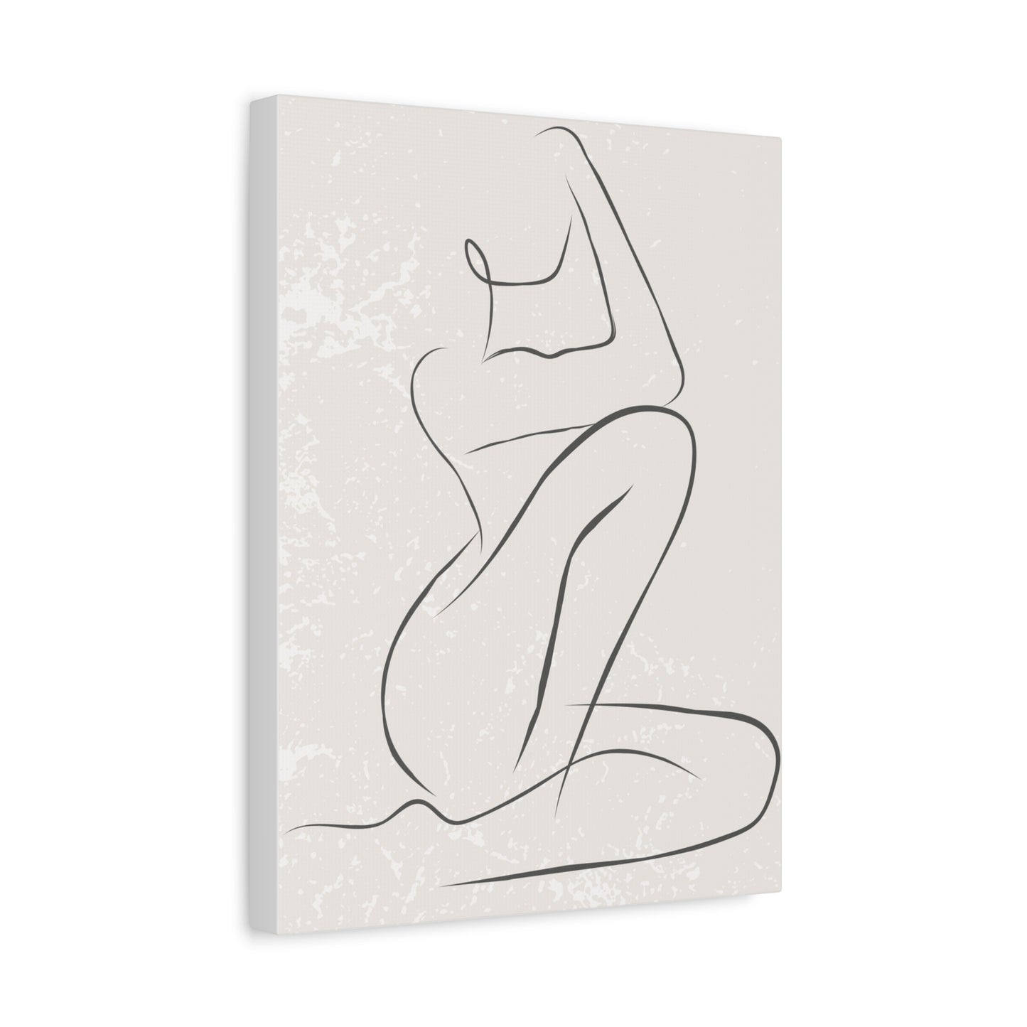 Solene - Minimalist Nude Line Art Canvas