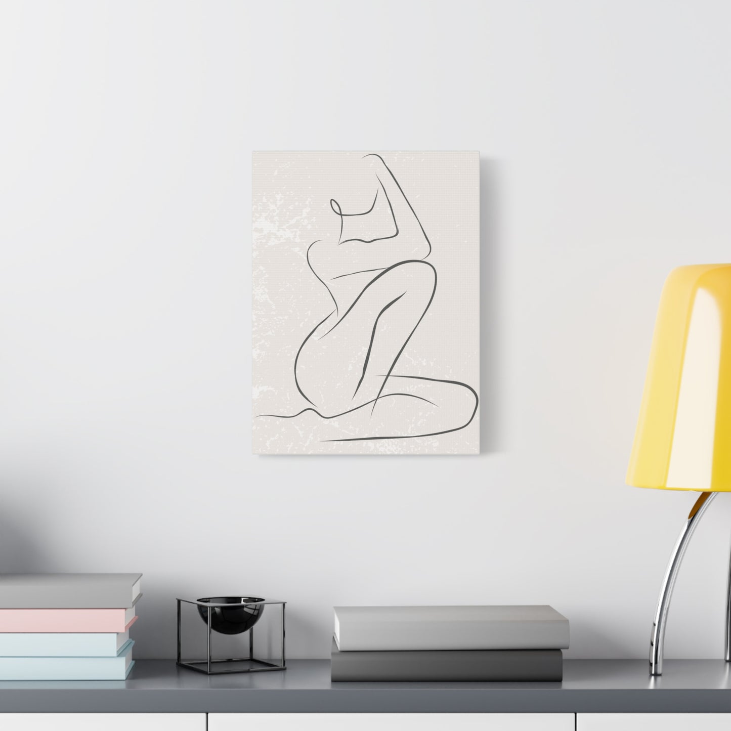 Solene - Minimalist Nude Line Art Canvas