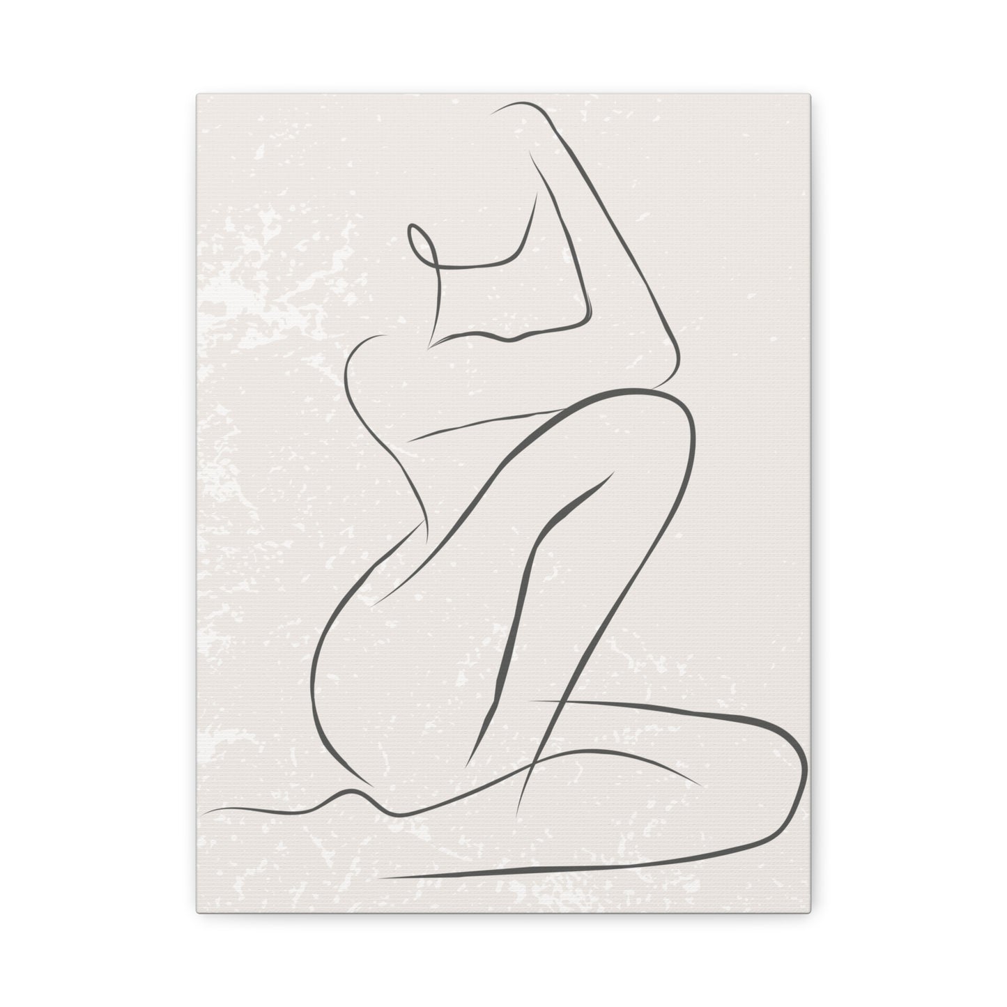 Solene - Minimalist Nude Line Art Canvas