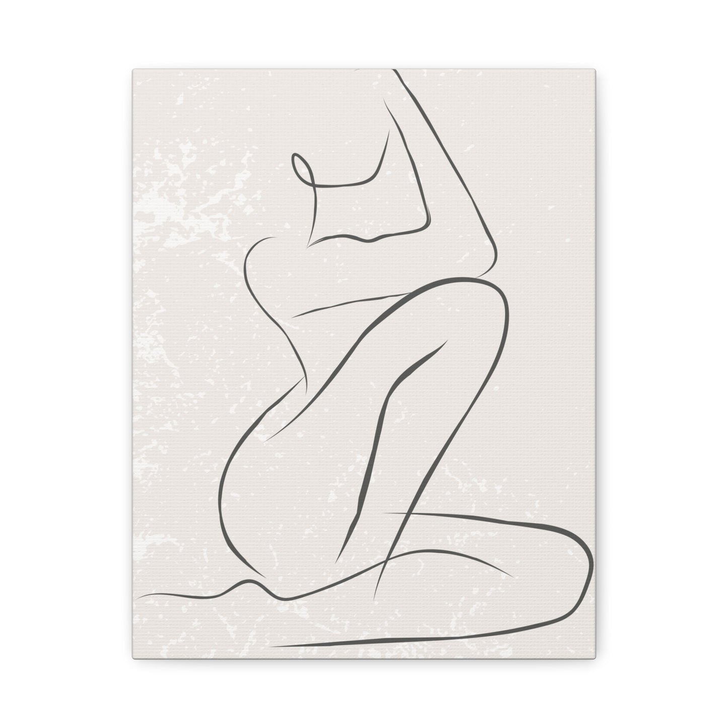 Solene - Minimalist Nude Line Art Canvas