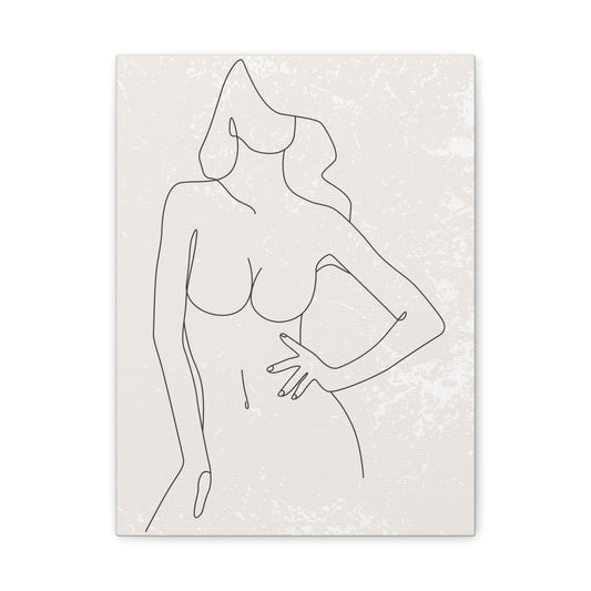 Valen - Abstract Feminine Silhouette Canvas