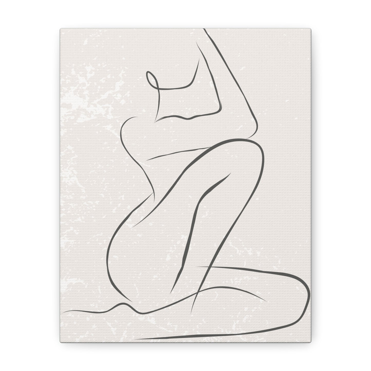 Solene - Minimalist Nude Line Art Canvas